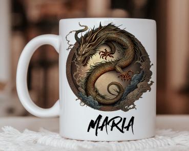 Coffee mug chinese zodiac Dragon